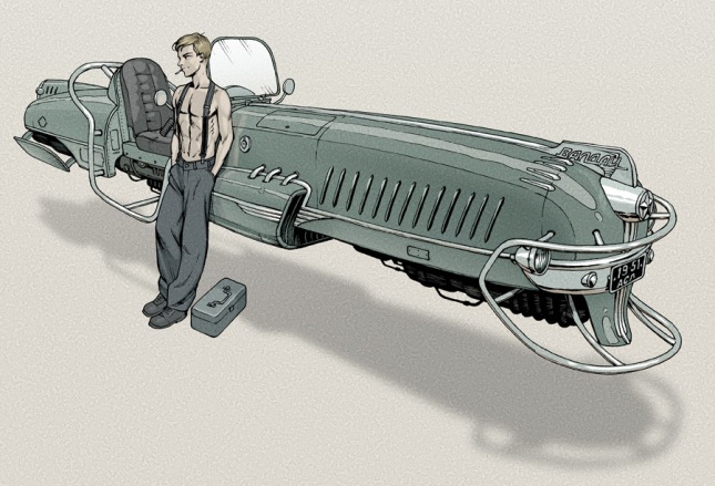 dessins pinup & cars - Page 2 Dieselpunk_hovercraft_by_lipatov